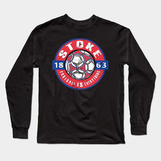 Football Is Everything - Stoke Vintage Long Sleeve T-Shirt by FOOTBALL IS EVERYTHING